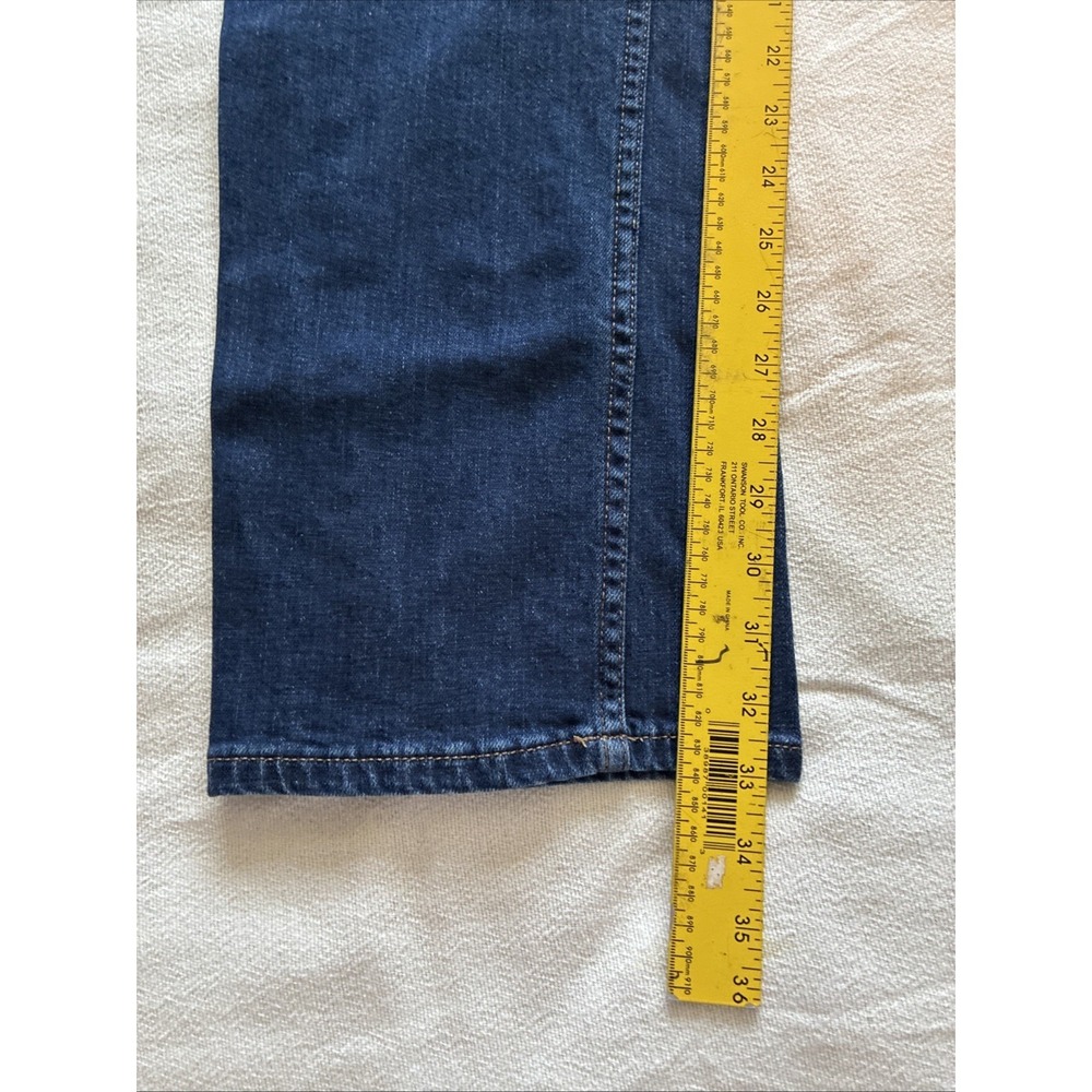 Eddie Bauer Men's Jeans 36 X 34* Dark Blue Straight Fit Stretch Midrise Normcore - Picture 4 of 16